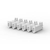 AMP Connectors - TE Connectivity 1-282086-2 ຮອດເດີແລະຮອງສາຍໄຟ AMP MONO-SHAPE SINGLE WAY STICK 6X