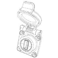 Amphenol Socapex USBF22GSCC ຝາປົກປ້ອງ USB ແລະປົກຄຸມ SNAP CAP PANEL MOUNT REC GRN USB TO PCB