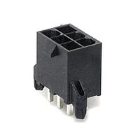 Molex 46207-0106 Shrouded MINIFIT RTC HDR 6P DR V TIN .093