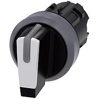 SIEMENS 3SU10322BN600AA0 ດາຍສັ້ນ SEL SW, 3POS, MTND/MOM, ດາຍສັ້ນ, WHT