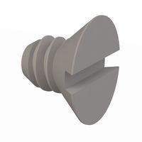 Essentra Components 020632A018 ສະກຣູຫຼັກຊອງມີລູກສອງ 82 Slotted CSK Screw, #6-32 Thread, 3/16 Lg