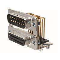 Amphenol Positronic DDB26FN7T/26FN7TX/AA ຕູ່ມືສອງພອດ D-Sub