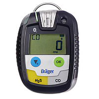 Drager Pac 8500 H2S/CO ເຄື່ອງກວດຈັບແກັສດຽວ (0 – 100 ppm H2S | 0 – 2,000 ppm CO)