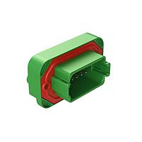 Amphenol SINE Systems AT15-12PC-BM04 ຕົວເຊື່ອມຕໍ່ Str Flng Mnt PCB Rcp 12POS Grn Tin Cont