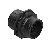 Amphenol SINE Systems RTS718N23PHEC03R ປະຕູປ່ອງ Receptacle, Jam Nut, 23 ຕຳແໜ່ງ, ຜູ້ຊາຍ, ຂະໜາດ Shell 18, ຢາງຊິໂລຄອນ Seal ແລະ End Cap ມີການປິດສາຍສັນຍານຢ່າງເປັນອິນດິວິດູອຍ