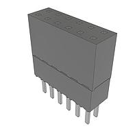 Samtec ESW-106-23-T-D ຊໍເກດ .100" ສະຕຣິບຊໍເກດຍົກສູງ
