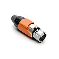 Amphenol Audio AX5F3M ຕົວເຊື່ອມສາຍສະເພາະ 5P SOCKET F PLUG ORANGE MARK SLEEVE