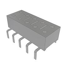 Samtec HLE-105-02-L-DV-PE ປຸ່ມຊ່ອງທີ່ມີຄຸນຄ່າຄຸ້ມຄ່າ ແລະ ມີຄວາມເຊື່ອມໄດ້ສູງ, .100" (2.54 mm) ຊ່ອງຫຼັກ