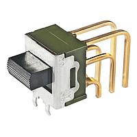 NKK Switches MS22BSG40 ມິນິເຈີ ສລາດ DPDT ON-ON .323 ACTR ແບບຕັ້ງຕົວ PC .4VA