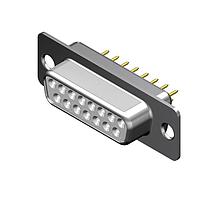 Molex / FCT 173109-0893 ຕົວເຊື່ອມ D-Sub - ຄວາມໜາ້ນມາດຕະຖານ FCT DSUB STR PC RCPT 9 PN