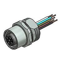 Amphenol CONEC 43-01002 ປຸ່ມສາຍຍິງ M12 ຜູ້ຍິງ 8P ສາຍສົນຕໍ່ M12 ຕິດຕັ້ງດ້ານໜ້າ SCKT