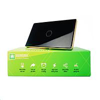 HUNONIC HNLUX01CD BLE Luxury Touch Switch 1 ປຸ່ມສີ່ຫລ່ຽມ (Black)