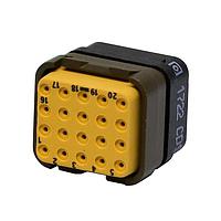 DEUTSCH - TE Connectivity DMC-M 20-22 PN ຕູ້ຕໍ່ຕໍ່ມິລສເປັກຮູບສະເກນສີ່ແຂວງ DMC 20C 20#22 PIN M ZPF000000000015306