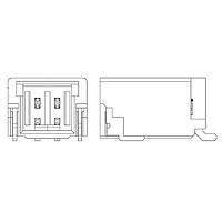 Molex 202396-0307 Shrouded 1mm PicoClasp SMT SR 3CKT RA HDR GLD PLT