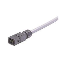 HARTING 33501400304075 ການປະກອບສາຍສະເກັດສະຕະປອງ Han 1A 12pin IP65 ສາຍສະເກັດສະຕະປອງສະເລີຍດຽວ, ບໍ່ມີການປ້ອງກັນ, ຜູ້ຊາຍ, ຮຸ່ນກຸດລອກ (ສັ່ງກຸດລອກແບບແຍກ), 12x26AWG(0.34mm), PVC ສີເທົາ, 7.5m