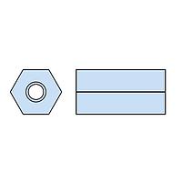 Heyco 12608 ສເປຊເອີ HSTM46-M20 NATURAL NYL Tapd Hex SPACER