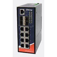 ORing IGPS-9084GP-LA ອຸປະກອນສະຫນັບສະຫນູນ Ethernet ທີ່ຈັດການໄດ້ 12-port managed PoE switch; 8GE/PSE + 4 100/1000 SFP socket, non-IEEE 1588