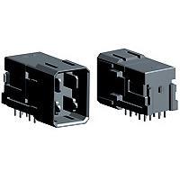 AMP Connectors - TE Connectivity 2169797-8 ຕູ້ຕໍ່ໄຟຟ້າຄວາມໄວສູງ / ຕູ້ຕໍ່ໄຟຟ້າແບບແມ່ດູນ IMP PWR 3PR R/A Hdr Tin w/dove