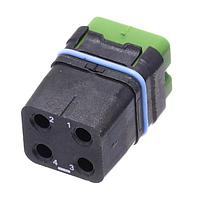 Eaton Souriau-Sunbank 8MQ2M0412BBE ຕົວເຊື່ອມ MQUICK MODULE, ປິດກັນນ້ຳ, ບໍ່ມີການຕິດຕໍ່