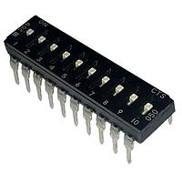 CTS Electronic Components 209-10LPS ສະຫນາມສະລັບ DIP 10 ສ່ວນສະລັບ SPST