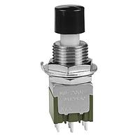 NKK Switches MB2061SB1W01-CA ປຸ່ມປິດ ON(ON)12MM BSHG SLDR .394 ຝາດສີດຳ 6A