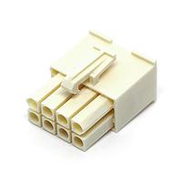 AMP Connectors - TE Connectivity 1586824-1 ຕົວເຊື່ອມຕໍ່ Pin & Socket Connectors 08P MINI UMNL PLG HSG HWI MATL
