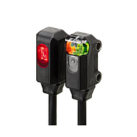 OMRON E3T-ST14 2M Ultracompact, Ultrathin ເຊັນເຊີ Photoelectric ມີເຄື່ອງຂະຫຍາຍສຽງໃນຕົວ (1000 mm, through-beam, PNP, Dark-ON)