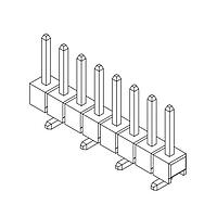 Amphenol Commercial Products G800MR305010HR ພິນສະຕຣິບພິນເຮດເດີ 2.54mm Pitch STR SMT,1x3Pin,30u" Gold,LCP,6.0mm*2.54mm_5mm,T&R,W/CAP,Clor-Black