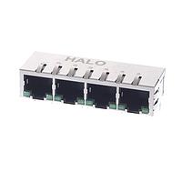HALO Electronics HFJ14-E2450GR-L11RL Modular 10/100 EXT TEMP 1x4 RJ45 GR1089 G/G LED