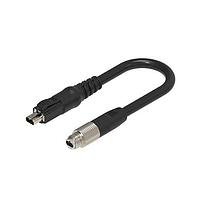 Lumberg Automation RSMGVS-8M-SPEG20-LL-999/15 M ສາຍສອງທາງສິ້ນ SPE RSMGVS-8M T1 IP20 1.5 M ສາຍດ້ວຍ STL-999 PVC AWG 22/7 20 MHz 10 Mbps ສາຍ SPE