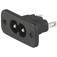 Schurter 6160.0006 ປາກເຂົ້າ 2571 APPLIANCE INLET 2.5A 70C