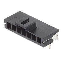 Molex 172310-3107 ຮູງຮັບ Receptacle Ultra-Fit RA Hdr ມີ Sldr Nail 3.50mm Ptch Sngl Rw 7 Cks ການຄຸມຄອງ Tin Plating, ຝາ GW Capbl ສີດຳ