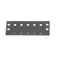 Cinch MS-5-141-Y ສາຍມາກກິ້ງ 5 TERM 2 ROW .438 MARKER STRIP