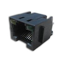 Amphenol Commercial Products RJHSE3087 Modular 8P Vert Mt Mod Jack Hi Speed ແດງ/ຂຽວ LED