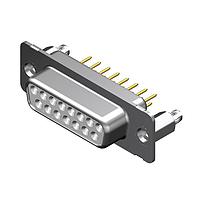 Molex / FCT 173109-0152 ຕໍ່ຕໍ່ D-Sub - ຄວາມໜາ້ຫນາຍມາດຕະຖານ FCT DSUB STR PC RCPT 15 PN W/SNAPIN