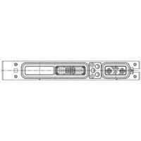 AMP Connectors - TE Connectivity 1757681-1 ຕິດຕໍ່ແຖບແລະແຜງ A600 SZ 1 RCPT (ວ່າງ/60/5C2)