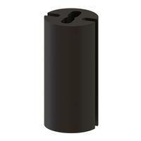 Essentra Components LEDM-2-08 ຕິດຕັ້ງ LED LED Spacer,3MM T-1,ສີດຳ,8MM Spc