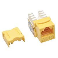 Tripp Lite N238-001-YW Keystone CAT6/CAT5E ເຫຼືອງ 110 STYLE JACK