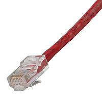AIM-Cambridge / Cinch Connectivity Solutions 73-7774-5 ສາຍສະເພາະ Cat 5e CAT5E ຍອດຕິດຕັ້ງສຳເລັດ 5 ຟຸດ ສີແດງ