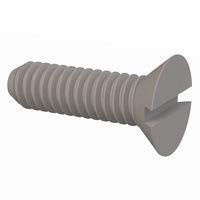 Essentra Components 020172A025 ສະກຣູຫຼັກຊອດຊອດປະເພດ Countersunk 82 Slotted CSK, ກະທູ້ #1-72, ຄວາມຍາວ 1/4