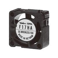 Nidec Components F17HA-05MC ພັງລົມ DC ບໍ່ມີແບບແບຣັດ, 17 X 17 X 8mm, 5V DC, ອັດຕາໄຟຟ້າອາກາດ 0.015m3/min, ຄວາມດັນສະຖາດຕິກ 10 Pa, ສຽງເສຍ 7db, ບິດເບີຣິງ 1 ແບບເສລີບ