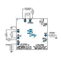 Analog Devices DC1232A ບົດທົດສອບຕົວຄວບຄຸມແຮງແຟງ - ຕົວຄວບຄຸມແຮງແຟງປ່ຽນແປງ LT3437IFE HIGH VOLTAGE 500m