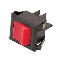 Carling Technologies LRGSCK611-R-S-B-0/250N ສະລິດສະວັດ Rocker 2-ໂພນ, ປິດ - ບໍ່ມີ - ເປີດ, 15A/20A 250VAC/125VAC 3/4 HP, ສະລິດສະວັດ Rocker ແບບສີແດງສະຫຼອດແສງມີປຸ່ມ .250 Tab (Q.C.)