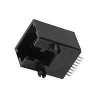 Kycon GMX-SMT2-S-66-50 Modular 6P6C R/A SMT SHIELD LOPRO BLK W/POST 50u