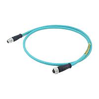Molex 1203410812 ເຄື່ອງສາຍ Ethernet / ເຄື່ອງສາຍເຄືອກຕ່າງໆ M12 4P XC TO DC M/MFE ST #24-4 TPE 1M