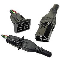 Anderson Power Products 2001G6-BK ຊຸດຕໍ່ຕ່າງ SAF-D-GRID PLUG 6M DOUBLE END 14 AWG