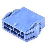 Molex 215922-1030 ປລັກຮາງຈິ້ງ Versa Color Plug Housing Dual Row 10 Ckts Panel Mount GloWire Blu