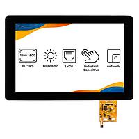 Riverdi RVT101HVLNWC00 ຈໍ TFT LCD LVDS, , HB, IPS, UxTouch, ILI2132 ,Air Bonding, uxTouch, Anti-UV ink,