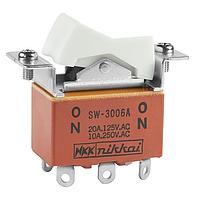 NKK Switches SW3006A ສະຫນັບສະຫນູນ Rocker DPDT ON-NONE-ON
