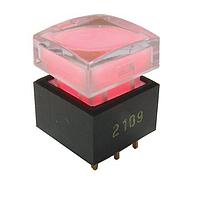 E-Switch ULP12OAP1RSSCL1BLUYEL ປຸ່ມກົດສະຫນອງມາດຕະຖານ, SPDT, ເປີດ-(ເປີດ), ຜ່ານຮູ, LED, ສີຟ້າ, ສີເຫຼືອງ